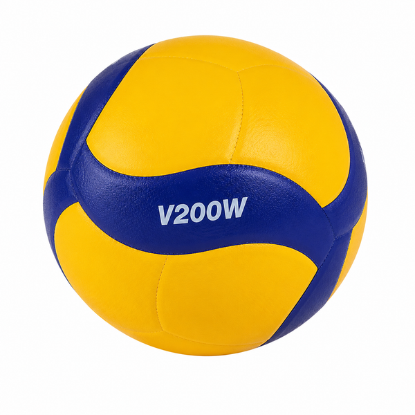Mikasa V200W Official FIVB Professional Indoor Volleyball – Size 5, Blue/Yellow