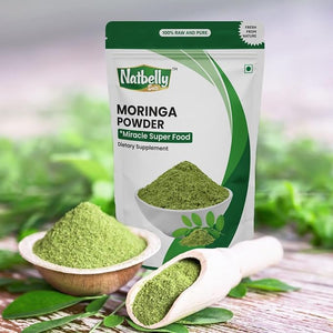 100% Raw and Natural Moringa Leaf Powder,Miracle Superfood with Essential Amino Acids, Antioxidants and Anti Diabetic, 8 oz Resealable Bag