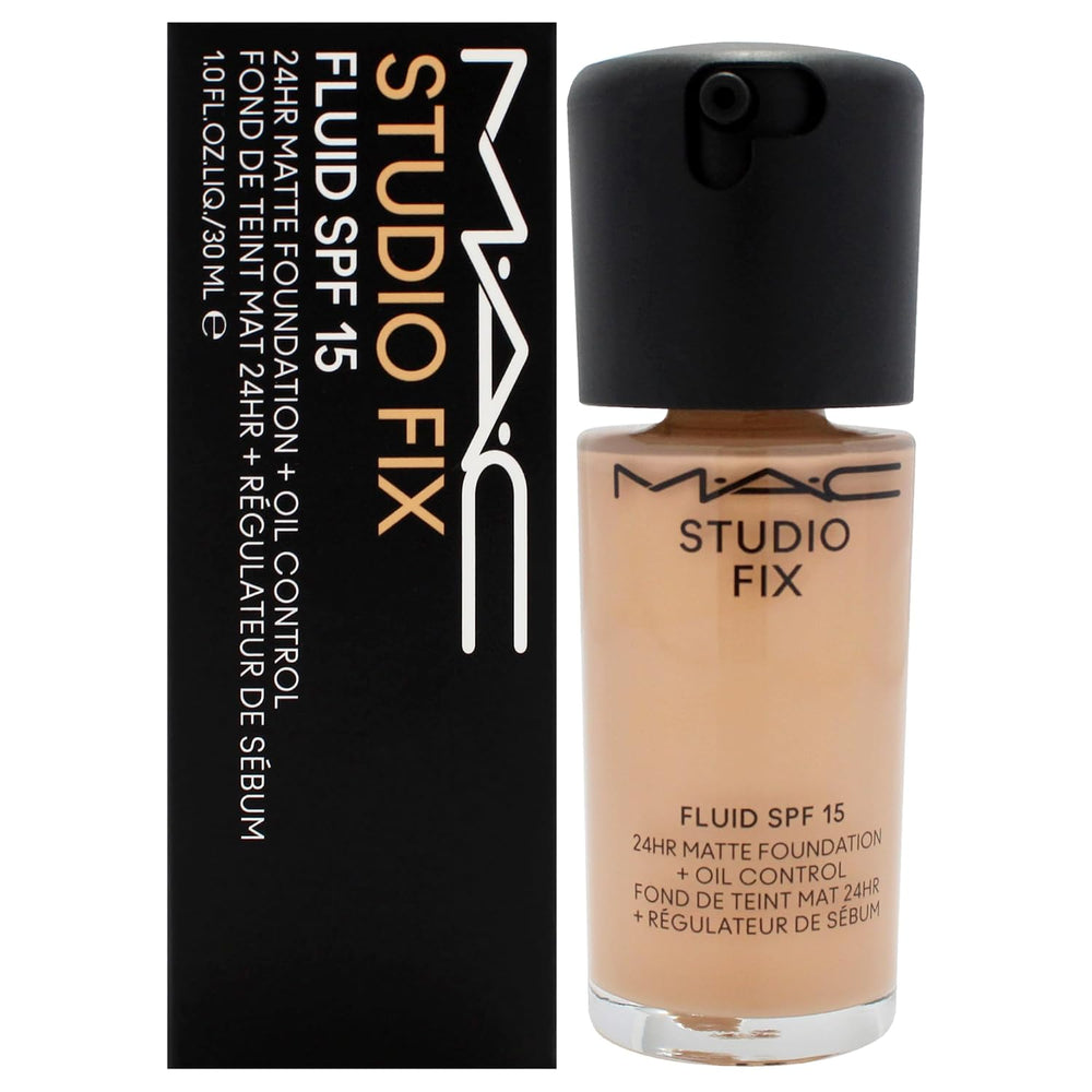 MAC Studio Fix Fluid SPF 15 Foundation NC27 1 oz – 24HR Matte Oil Control