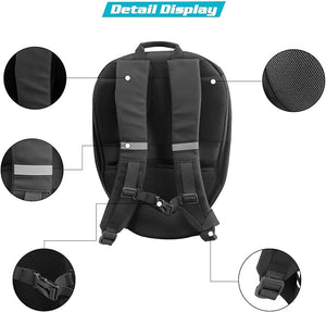 Crelander LED Programmable Motorcycle Backpack – Hard Shell Laptop Riding & Helmet Bag