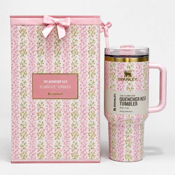 Stanley x LoveShackFancy 40 oz Quencher Tumbler – Blooming Heirloom Edition