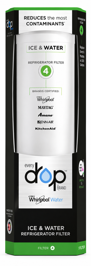 Whirlpool EDR4RXD1 EveryDrop Refrigerator Water Filter 1 – Genuine Replacement Filter