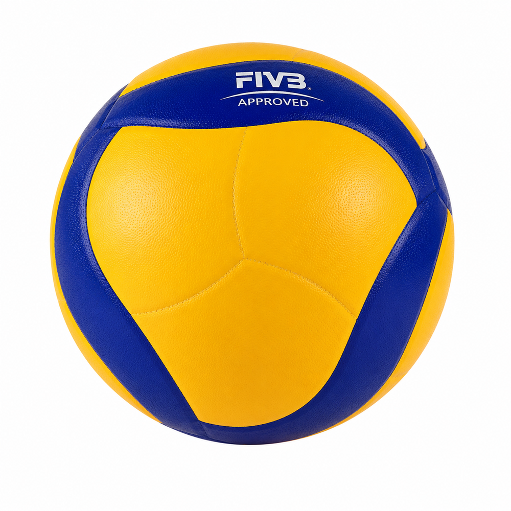 Mikasa V200W Official FIVB Professional Indoor Volleyball – Size 5, Blue/Yellow