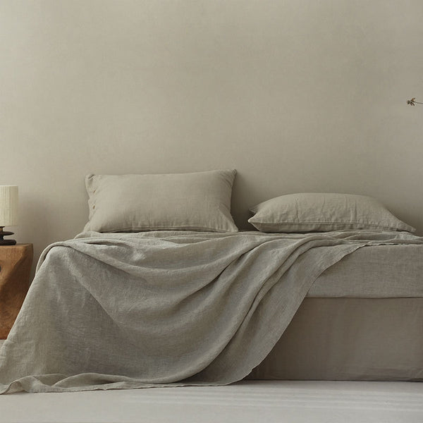 Hemp bed sheets and duvet cover