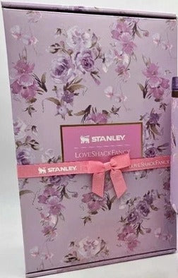 Stanley x LoveShackFancy Happy Thoughts Quencher Rosa Beaux 40 oz – Purple Floral Tumbler