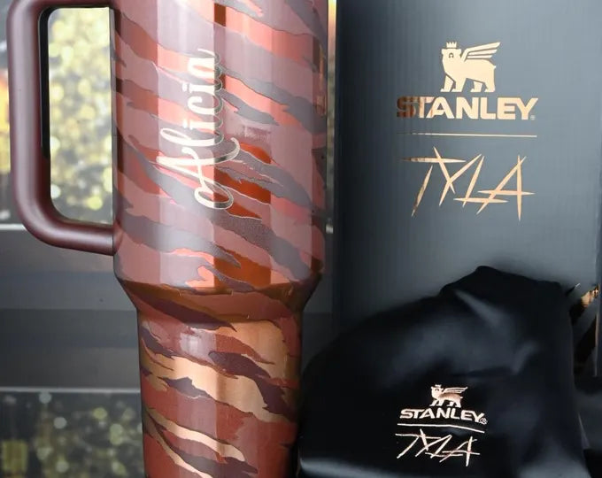 Authentic Stanley x Tyla 40 oz Quencher Tumbler – Limited Edition Personalized Cup