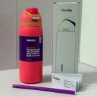 Owala FreeSip Insulated Stainless Steel Water Bottle 32 oz – Multicolor, Built-In Straw, BPA-Free
