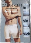 Calvin Klein Men's Cotton Stretch 3-Pack Trunks – Black, White & Grey