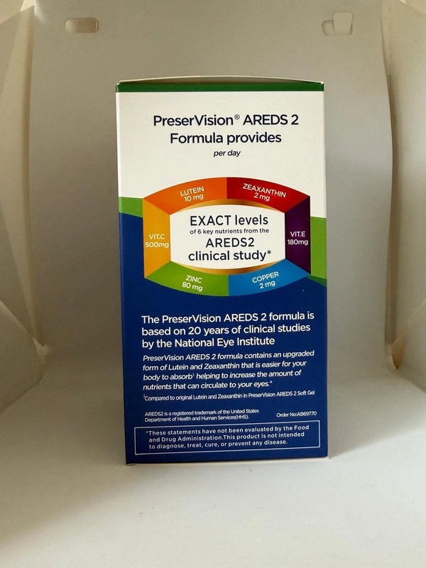 PreserVision AREDS 2 Eye Vitamins 210 Mini Soft Gels Antioxidant Supplement