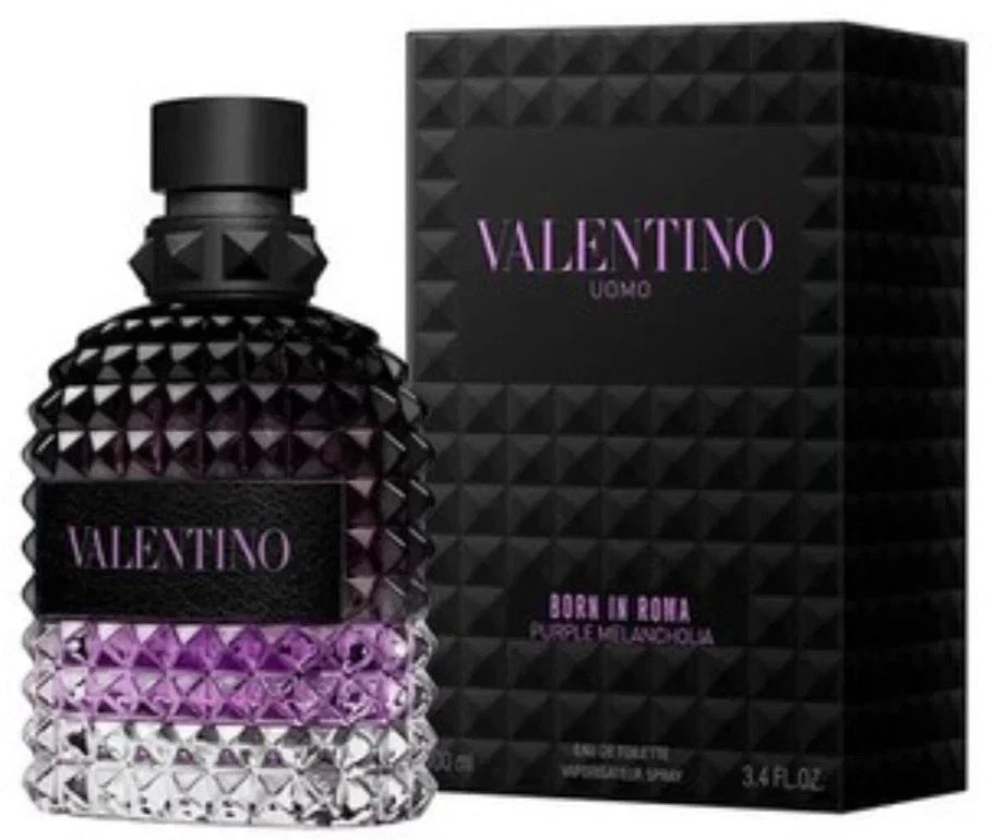 Valentino Uomo Born in Roma Purple Melancholia 3.4 oz / 100ml Men's Eau de Toilette New