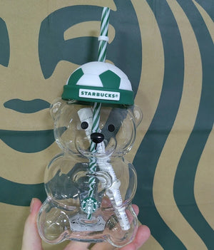 Starbucks Bearista Bear Football Tumbler Cup – Collectible Sports Design