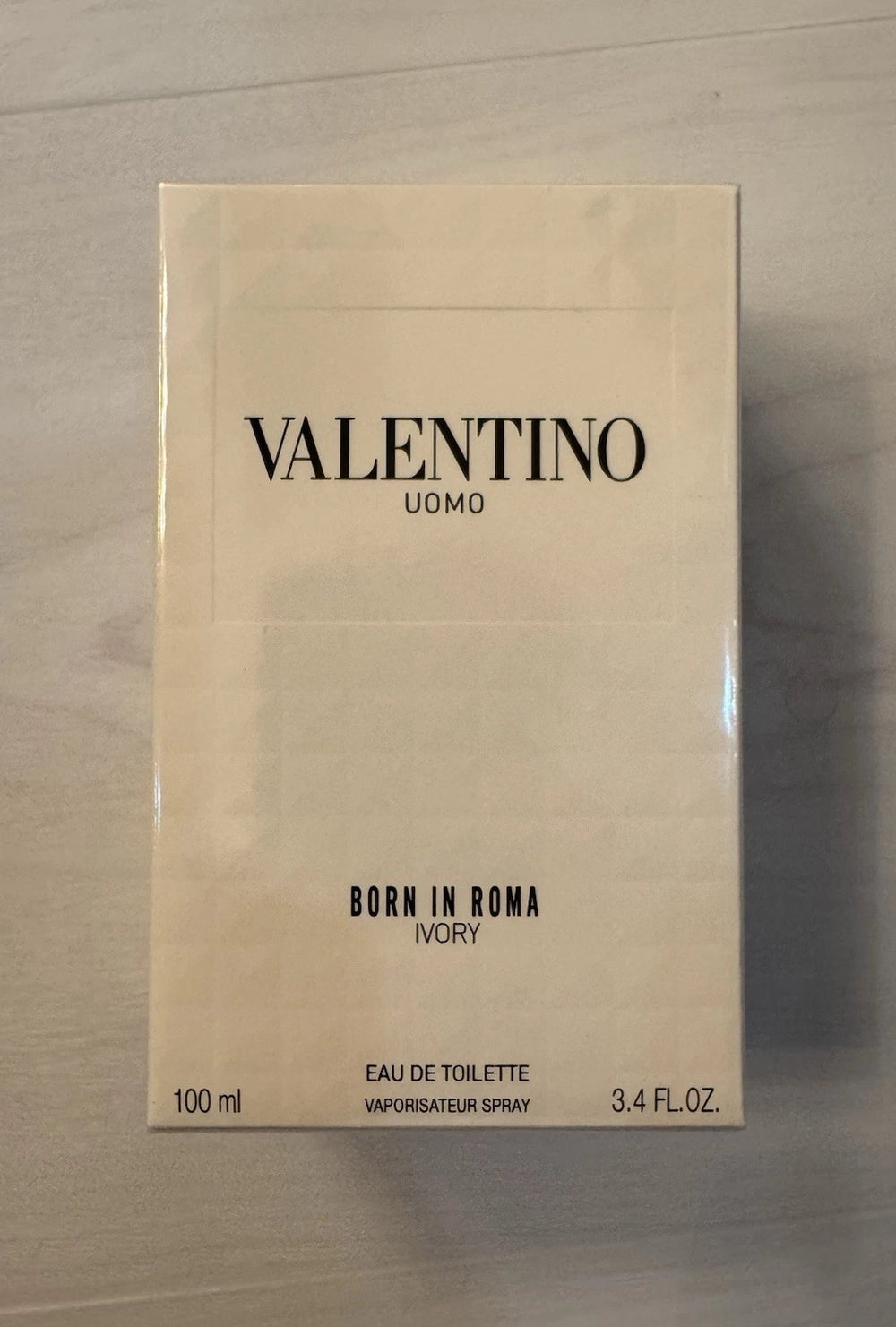 Valentino Uomo Born In Roma Ivory Eau de Toilette 3.4 oz / 100ml Spray for Men – New