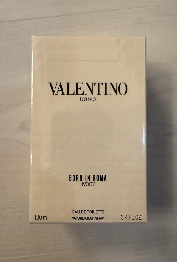 Valentino Uomo Born In Roma Ivory Eau de Toilette 3.4 oz / 100ml Spray for Men – New