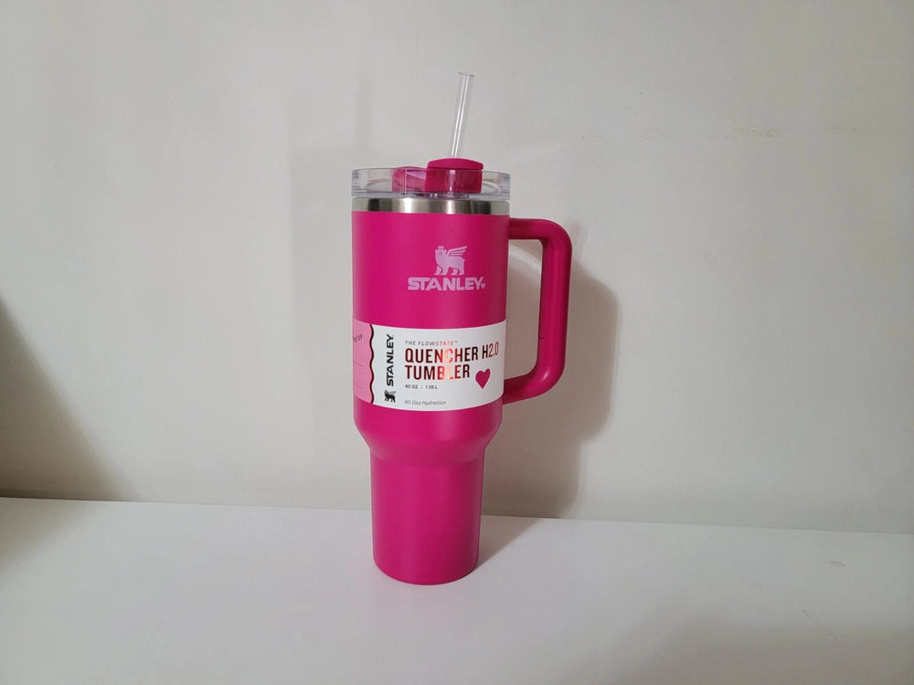 Stanley Quencher H2.0 FlowState 40oz Tumbler – Flamingo Pink, Stainless Steel