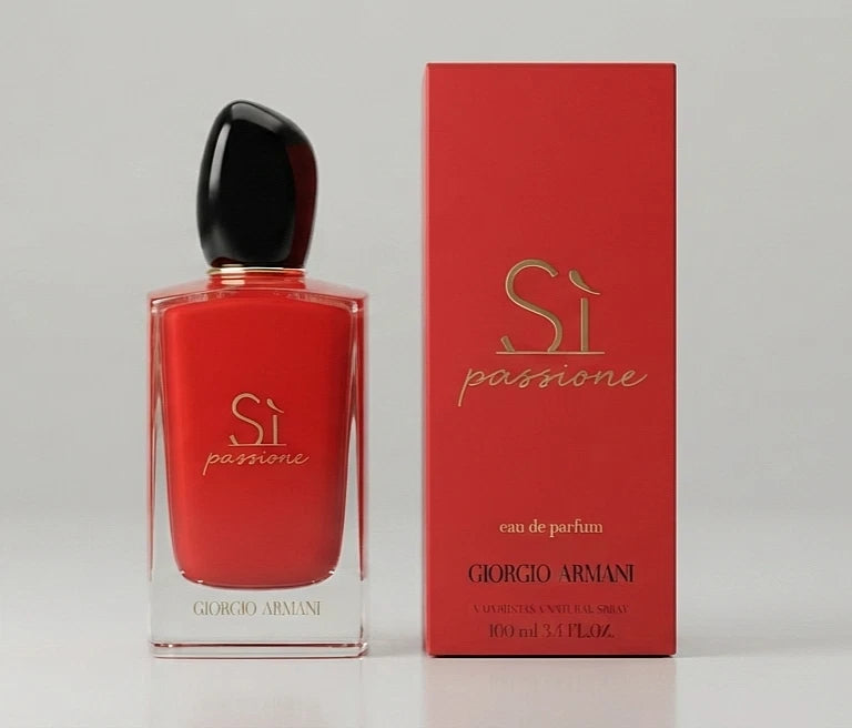 Giorgio Armani Sì Passione Eau de Parfum for Women 3.4 oz / 100ml – Floral Fruity Perfume