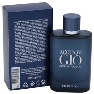 Giorgio Armani Acqua di Giò Profondo 4.2 oz / 125ml Men's Eau de Parfum – New in Box