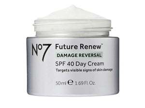 Boots No7 Future Renew Damage Reversal Day Cream SPF40 50ml – Anti-Aging Moisturizer