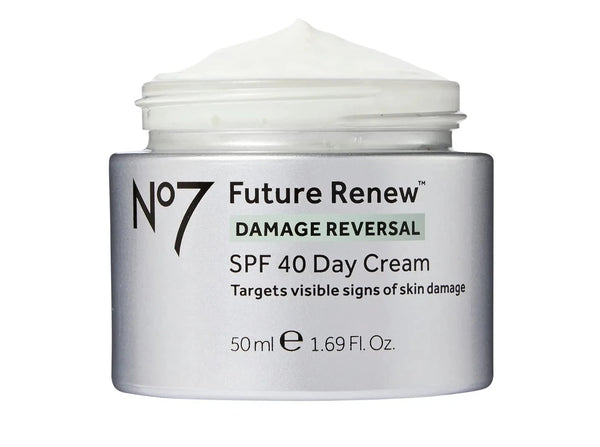 Boots No7 Future Renew Damage Reversal Day Cream SPF40 50ml – Anti-Aging Moisturizer