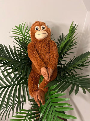 IKEA DJUNGELSKOG Orangutan Plush Toy 26" Brown – Punch Monkey Stuffed Animal