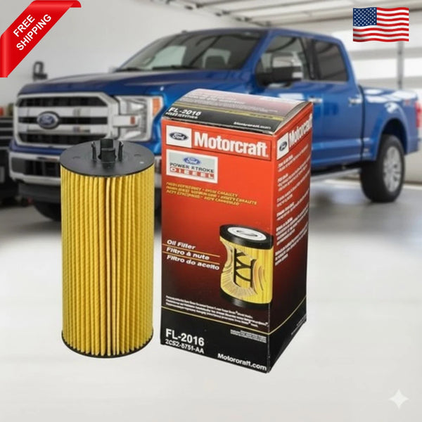 Motorcraft FL-2016 OEM Oil Filter for Ford 6.0L & 6.4L PowerStroke Diesel – New