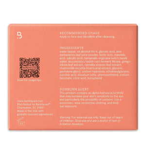 Barefaced Toning Pads – Exfoliating Facial Pads – 60 Count – Pack of 1 – New