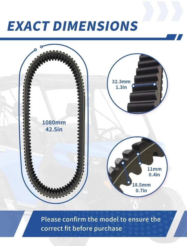 Polaris OEM Drive Belt 3211149 Ranger Crew XP 900 570 HD XP 1000