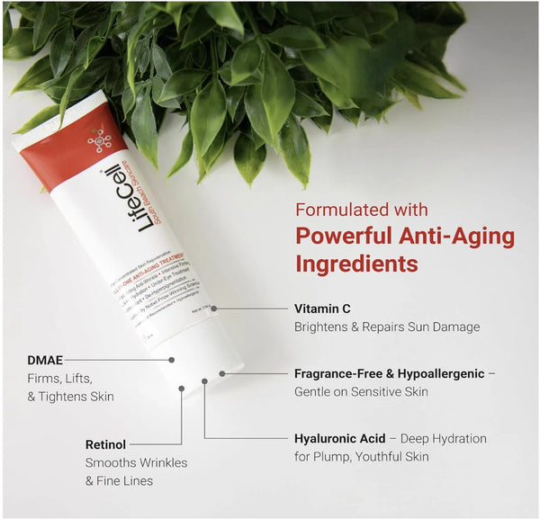 LifeCell South Beach All-In-One Anti-Aging Treatment 2.54 oz / 75ml – Firming & Hydrating Face Cream