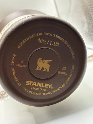Stanley Chocolate Gold Quencher H2.0 FlowState Tumbler 40 oz – Factory Sealed