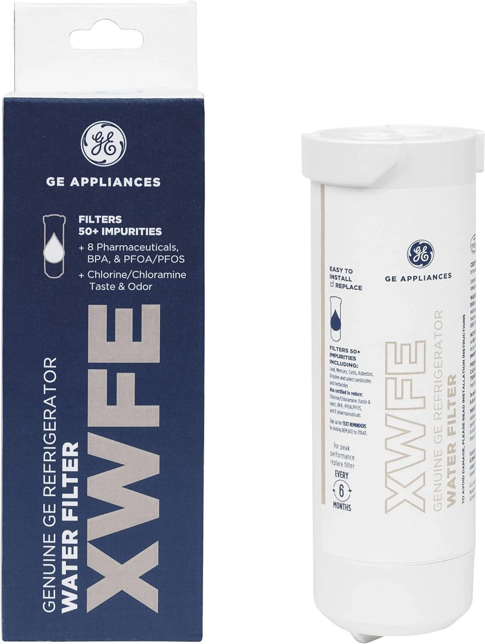 GE XWFE Genuine Refrigerator Water Filter – Without Chip – Replacement Filter