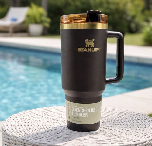 Stanley Chocolate Gold Quencher H2.0 FlowState Tumbler 40 oz – Factory Sealed