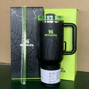 Stanley Halloween Web Glow Quencher H2.0 FlowState 40oz Tumbler – Limited Edition