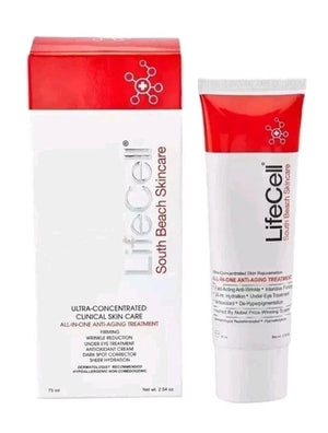 LifeCell South Beach All-In-One Anti-Aging Treatment 2.54 oz / 75ml – Firming & Hydrating Face Cream